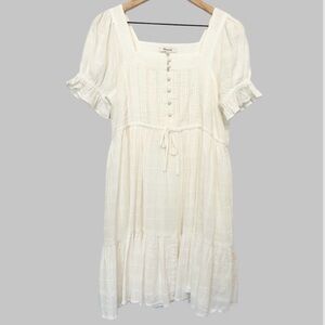 Madewell Dress Color Creamy White Size Medium